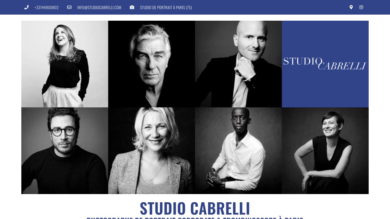 Capture du site de Studio Cabrelli