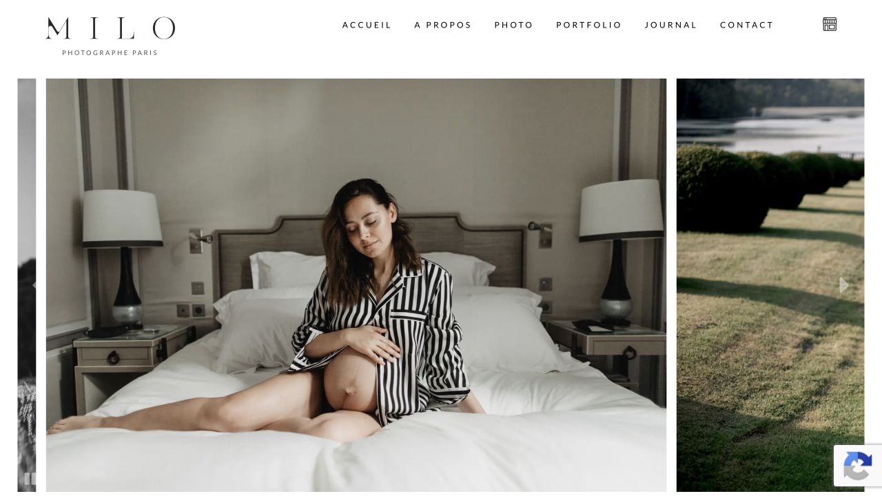 Capture du site de Milo Photographie